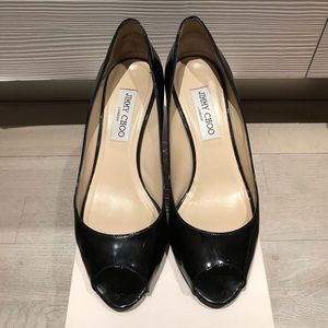 Jimmy Choo Black Patent Isabel Pumps